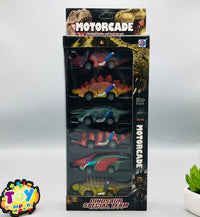 Pullback Mini Dinosaur Car Team Set - 6Pcs