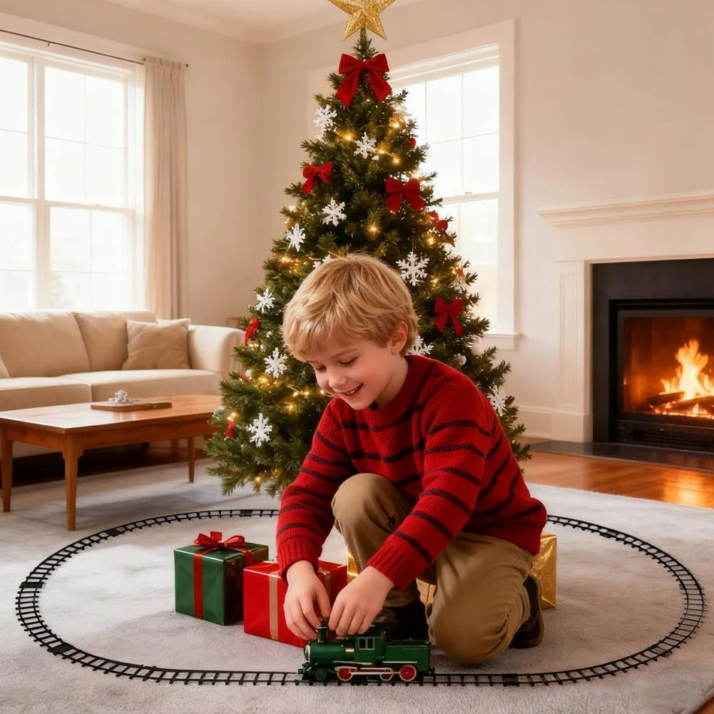 44Pcs RC Classic Train Track Set With Smoke