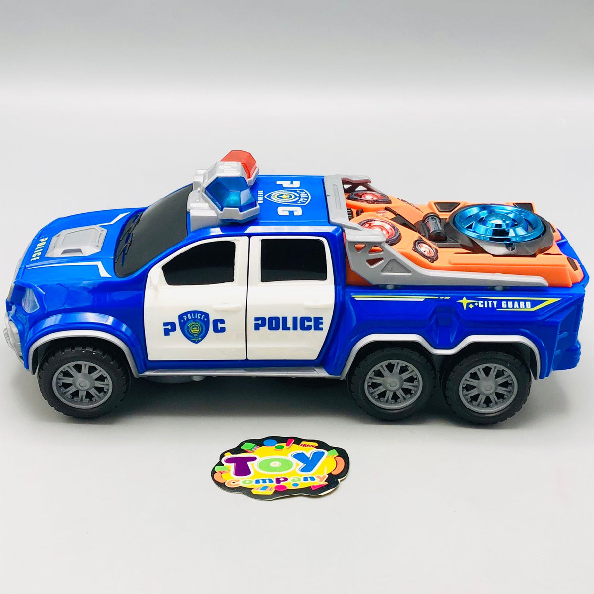 Electronic Musical Police Truck With Openable Doors