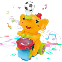 Musical Ball Blowing Elephant Beating Drum