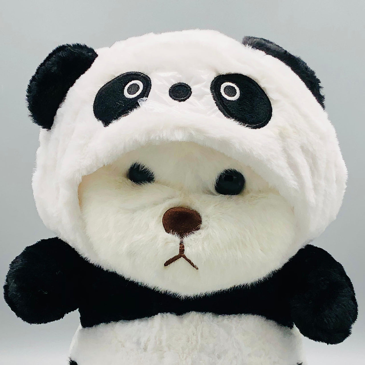 12* Inches Premium 2in1 Hoodie Panda Bear Stuff Toy