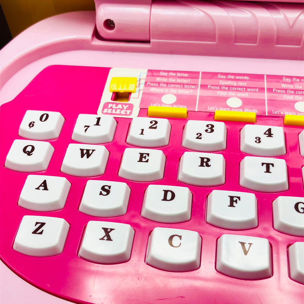 20 Activities Kids Intellectual Mouse Control Laptop - Pink