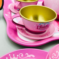 14Pcs Princess Metal Tea Set For Kids