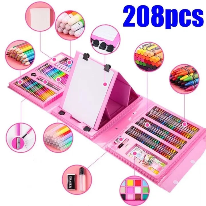 208Pcs Premium Unicorn Kids Super Mega Art Set
