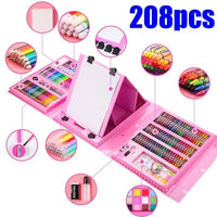 208Pcs Premium Unicorn Kids Super Mega Art Set