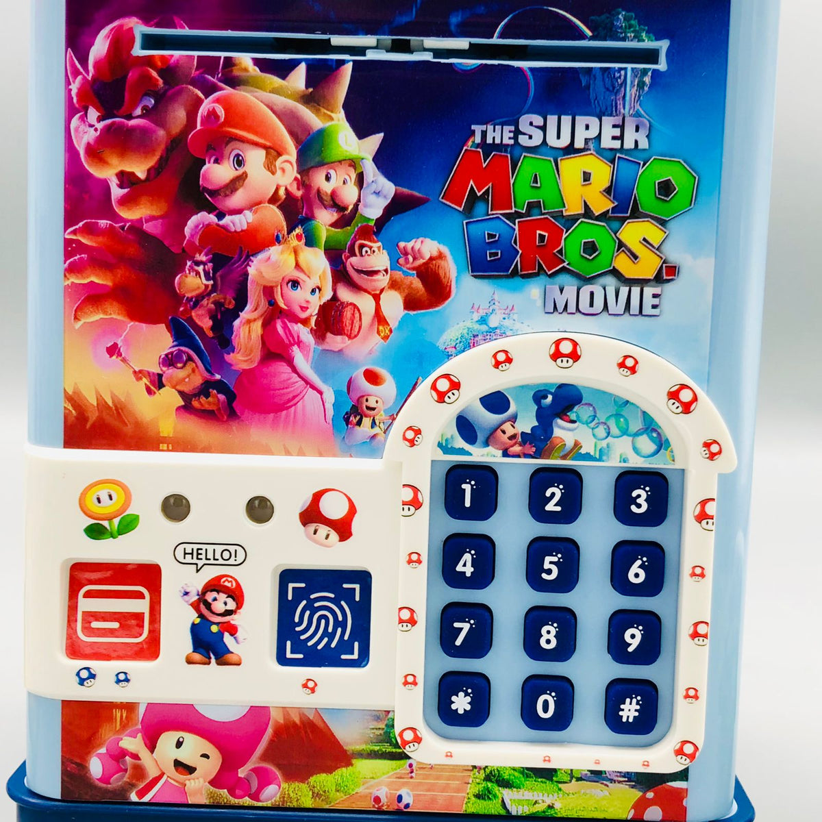 Super Mario Fingerprint & Swipe Card Unlock Piggy Bank