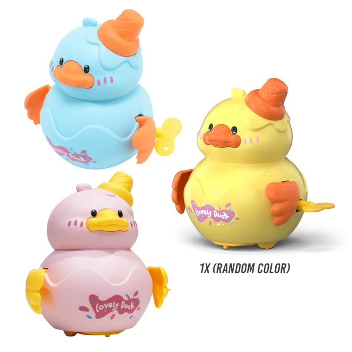 Cute Friction Wind-Up Cartoon Duck