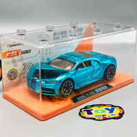 1:32 Diecast Bugatti Chiron With Acrylic Display Box - Aqua Blue