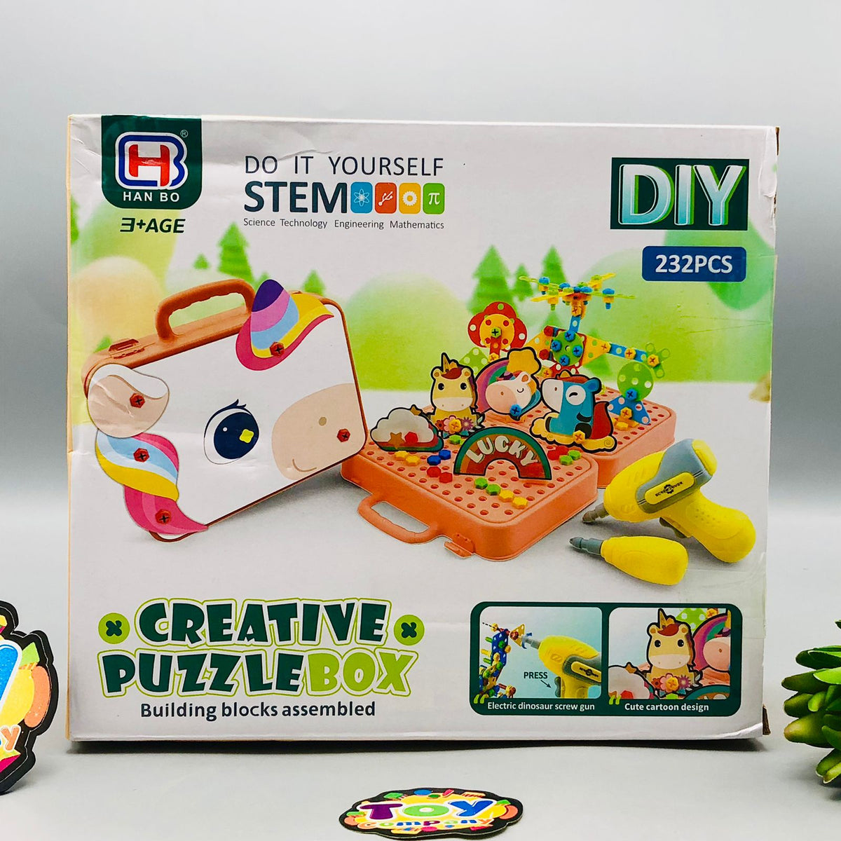 232Pcs DIY Creative Puzzle Box With Electric Drill