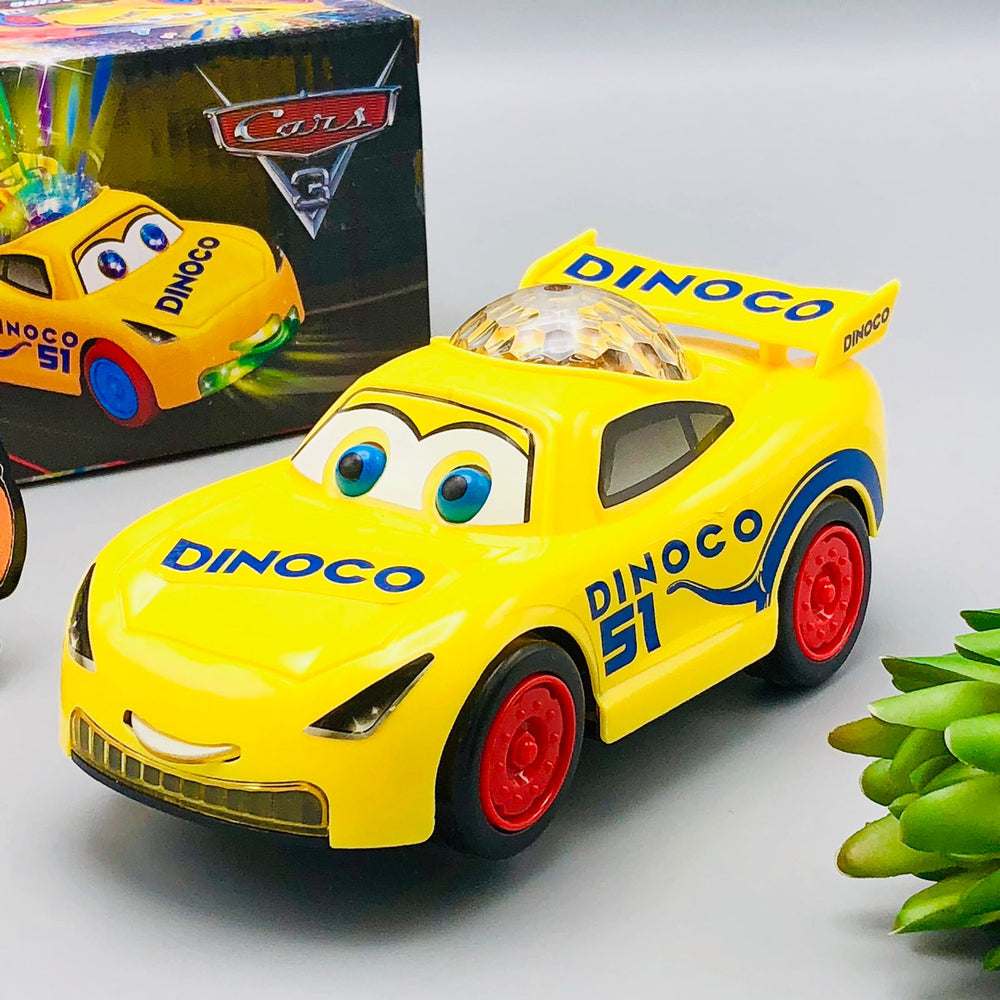 Dinoco 3D Lights & Musical Racing Car