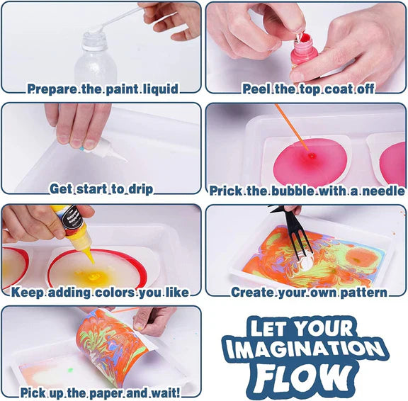 DIY The Master Of The Ebru Water Marble Painting