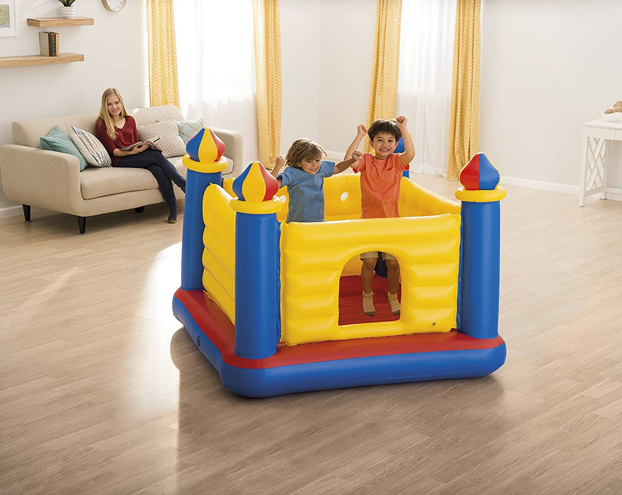 INTEX JumpOLene ™ Castle Bouncer ( 69" X 69" X 53" )