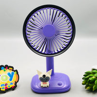 Rechargeable Kuromi Desktop Fan With Cartoon Buddy