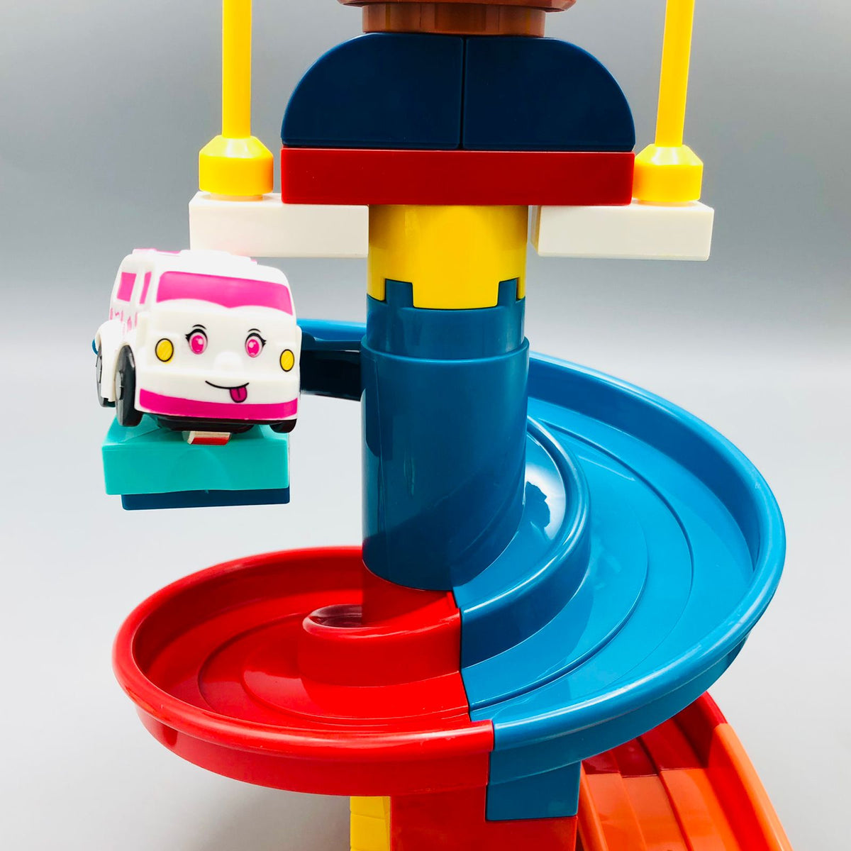 27Pcs DIY Manual Rotary Car Slide Track Building Blocks