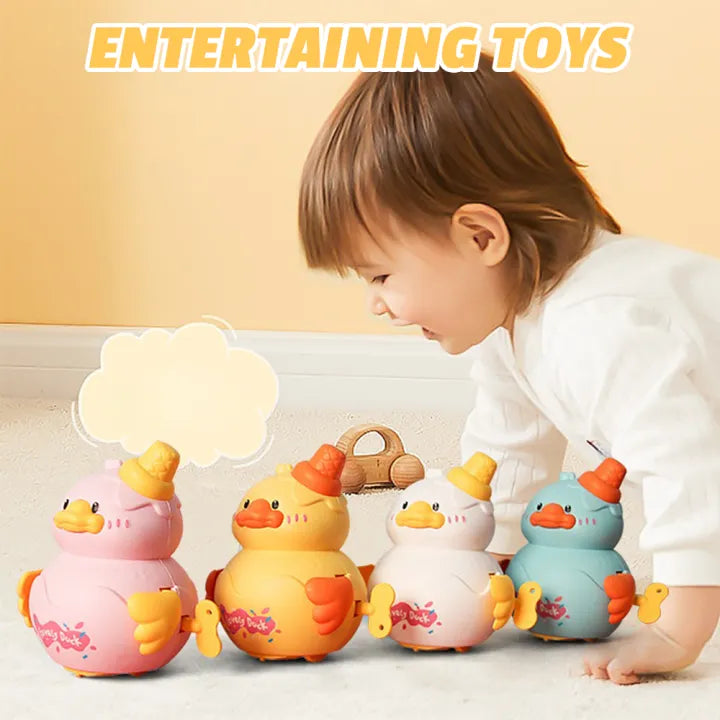 Cute Friction Wind-Up Cartoon Duck