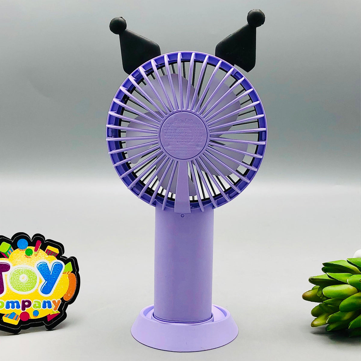 Rechargeable Kuromi Handheld & Desktop Fan