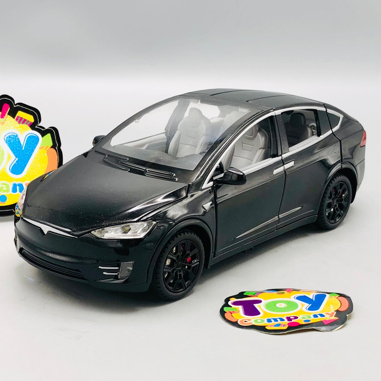 1:22 RC Diecast Tesla X Model Car With Smoke