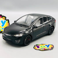 1:22 RC Diecast Tesla X Model Car With Smoke