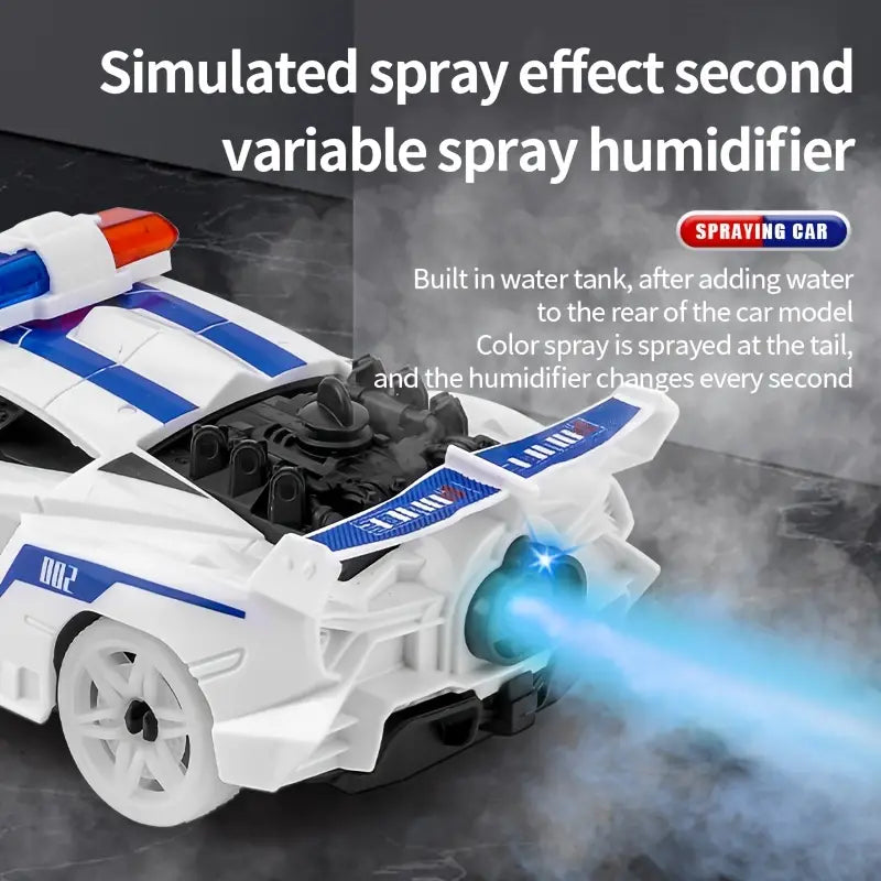 Electric Go Police Spray Universal Wheel Car