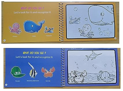Magic Water Paint Book With Pen - Assortment
