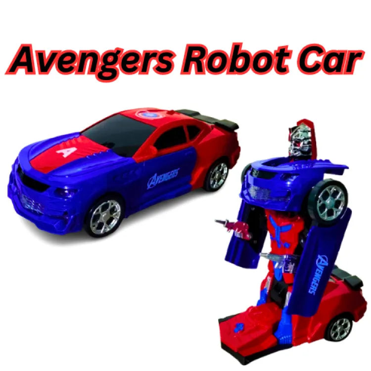 Deformation Avengers Robot Super Change Car With Lights & Music