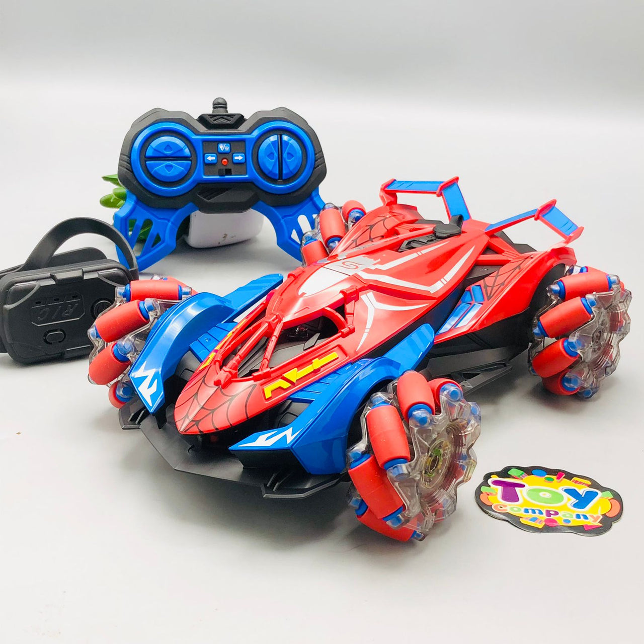 Remote & Watch Controlled Spiderman Stunt Spray Car