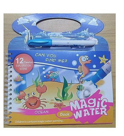 Magic Water Paint Book With Pen - Assortment