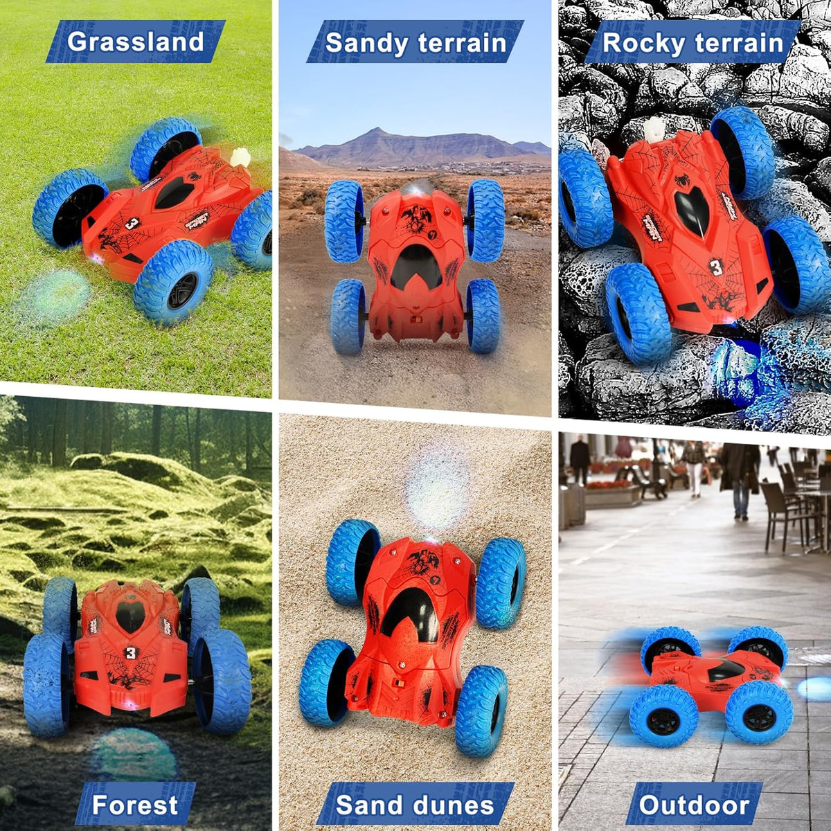 2.4GHz RC Spider-man Stunt Rotating Car