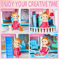 275Pcs DIY  Dream Villa Luxury Doll House