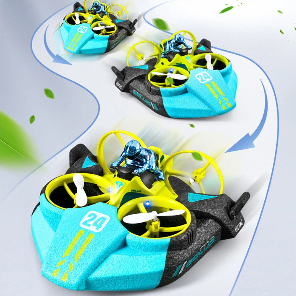 3in1 RC Quadcopter Flying Bike With Lights