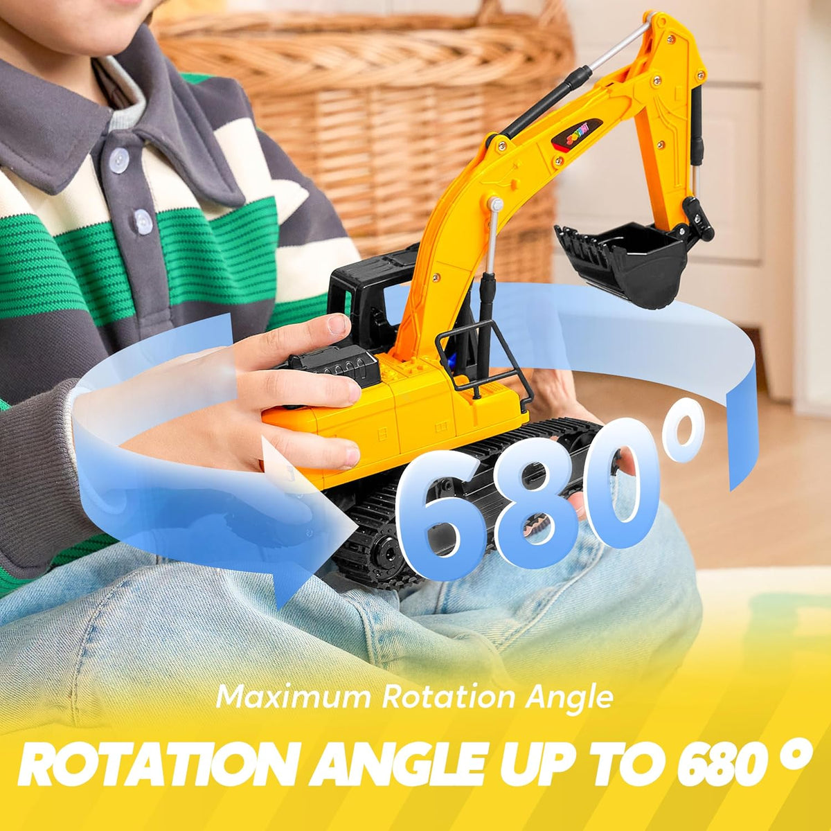 2.4G Remote Control Excavator With Lights