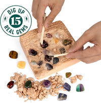 Genuine Mega Gemstone Dig Kit - Dig-up 15 Gems
