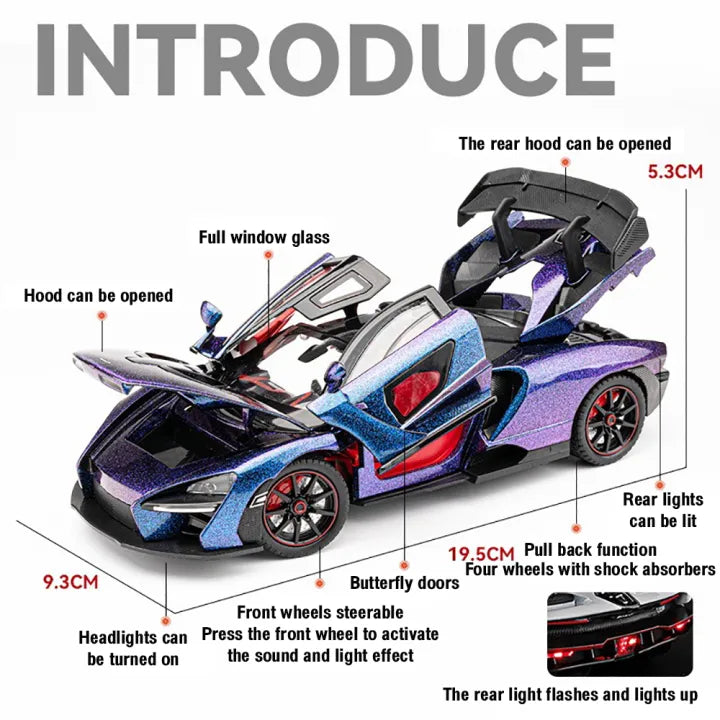 1:24 Diecast McLaren Senna Super Sports Model Car
