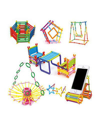 Puzzle Blocks with Round Storage Bucket