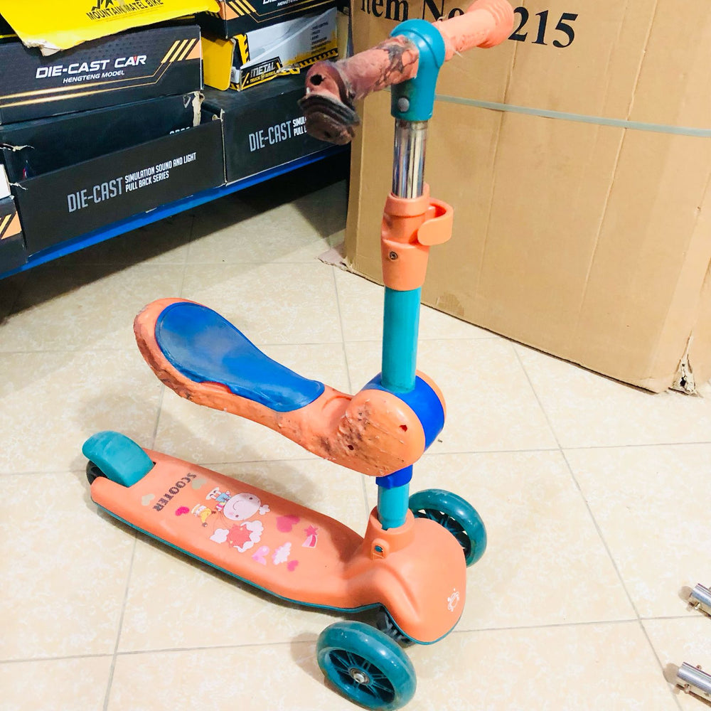 Height Adjustable Kids Scooter Orange - Major Fault