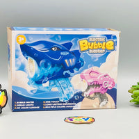 Battery Operated Kids Shark Colorful Bubble Gun