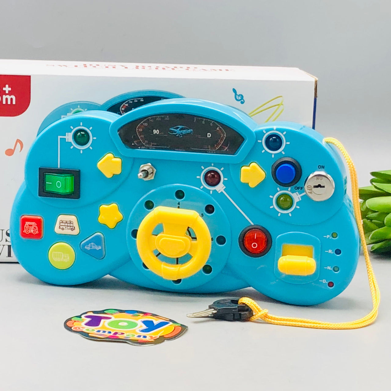 Toddlers Mini Steering Wheel With Colorful Lights