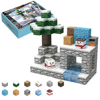 92Pcs 3D Magnetic Cube Construction World Blocks