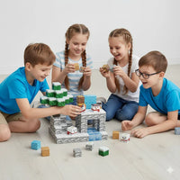 92Pcs 3D Magnetic Cube Construction World Blocks