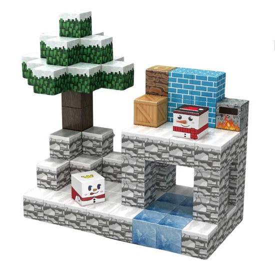 92Pcs 3D Magnetic Cube Construction World Blocks