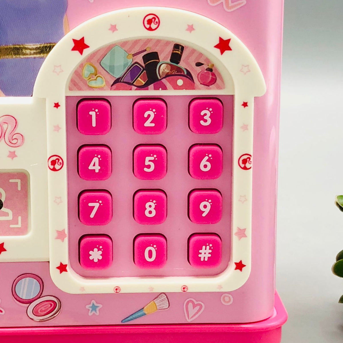 Barbie Fingerprint & Swipe Card Unlock Piggy Bank