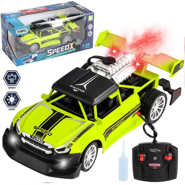 1:20 RC Light & Spray Stunt Turbo Car