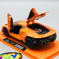 1:32 Diecast Lamborghini LP770-4 With Acrylic Display Box - Orange