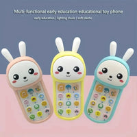 Kids Rabbit Design Puzzle Mobile Phone With Lights