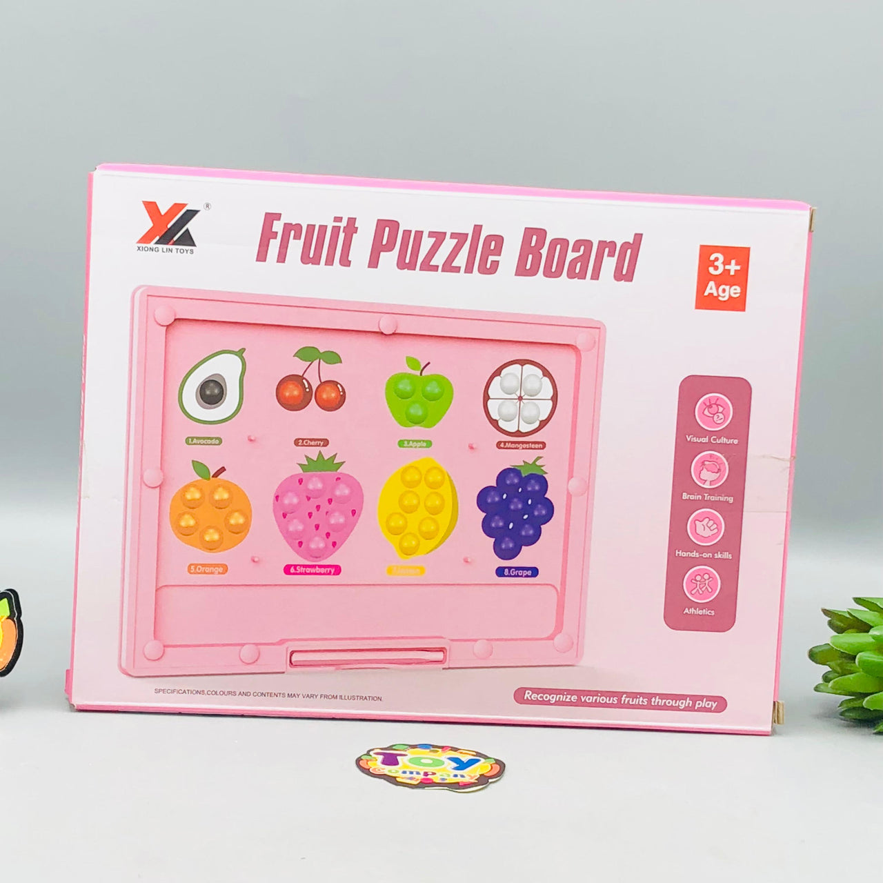 Premium Magnetic Beads Fruit Puzzle Board