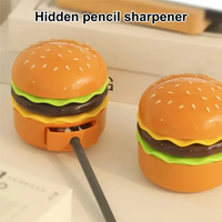 Rechargeable Cute Burger Table Lamp With Sharpener