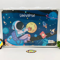 145Pcs Premium Space Themed Kids Painting Kit Briefcase