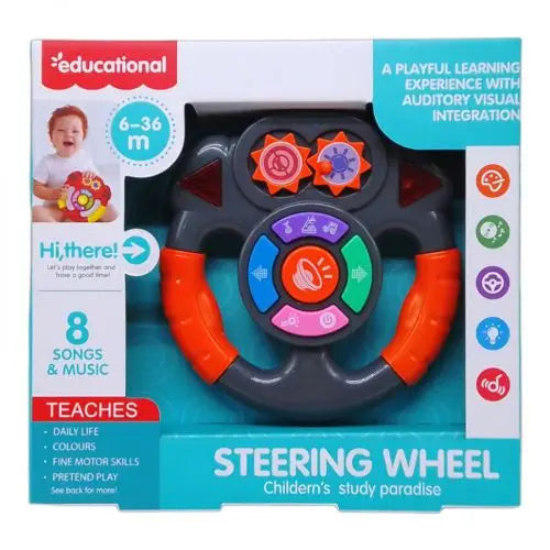 Musical Steering Wheel Kids Study Paradise