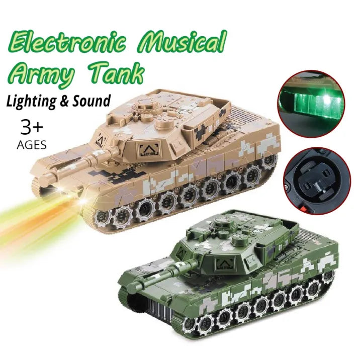 Electric Military tank With Light & Sound