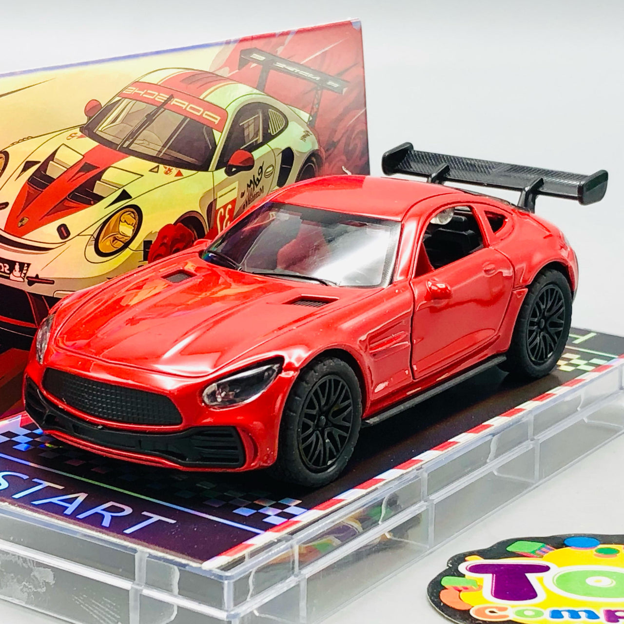 1:64 Diecast Mercedes Benz With Acrylic Display Box - Red